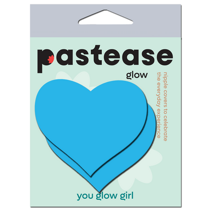 Love: Glow in the Dark Neon Heart Pasties Nipple Covers by Pastease®