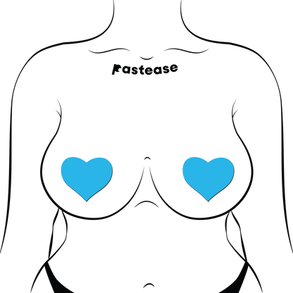 Love: Glow in the Dark Neon Heart Pasties Nipple Covers by Pastease®
