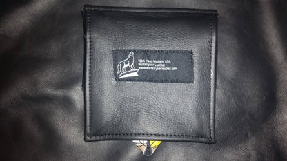 Bear Pride Leather Pocket Flag