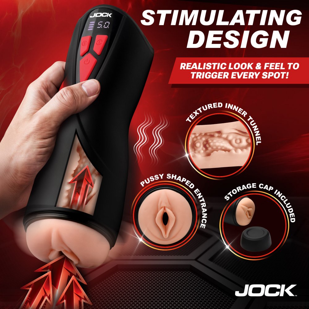 JOCK Advanced Banger Sucking & Vibrating Pussy Masturbator