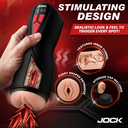 JOCK Advanced Banger Sucking & Vibrating Pussy Masturbator