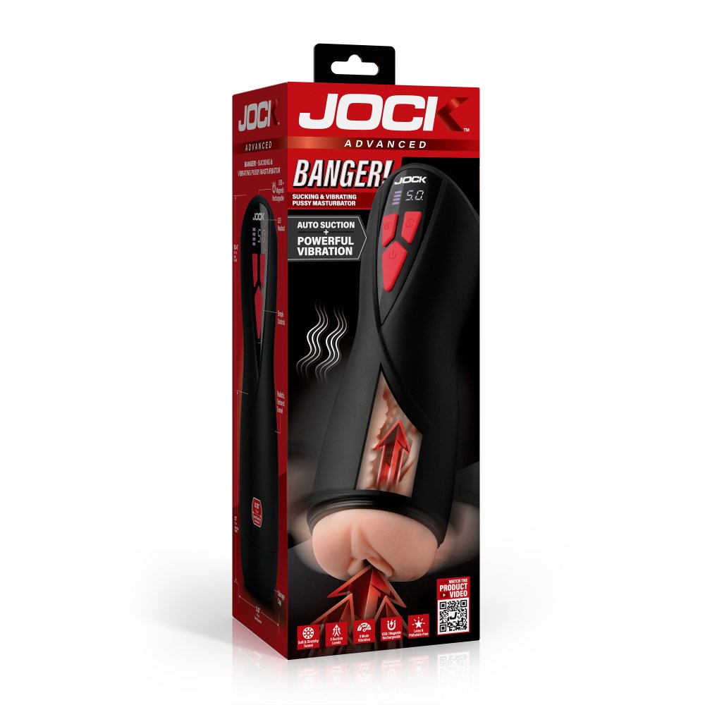 JOCK Advanced Banger Sucking & Vibrating Pussy Masturbator