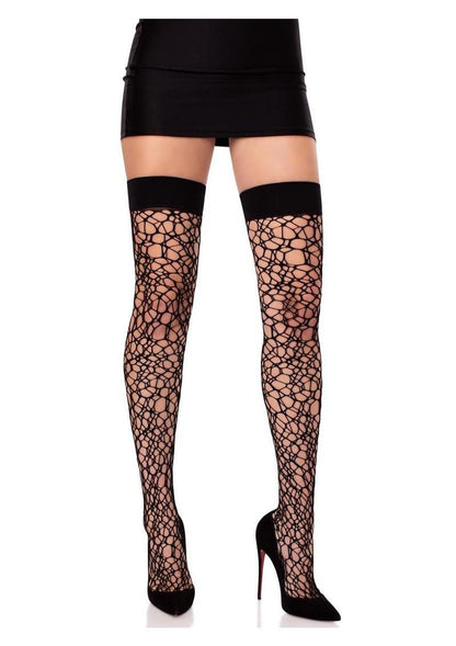 Leg Avenue Fractured Net Thigh Highs