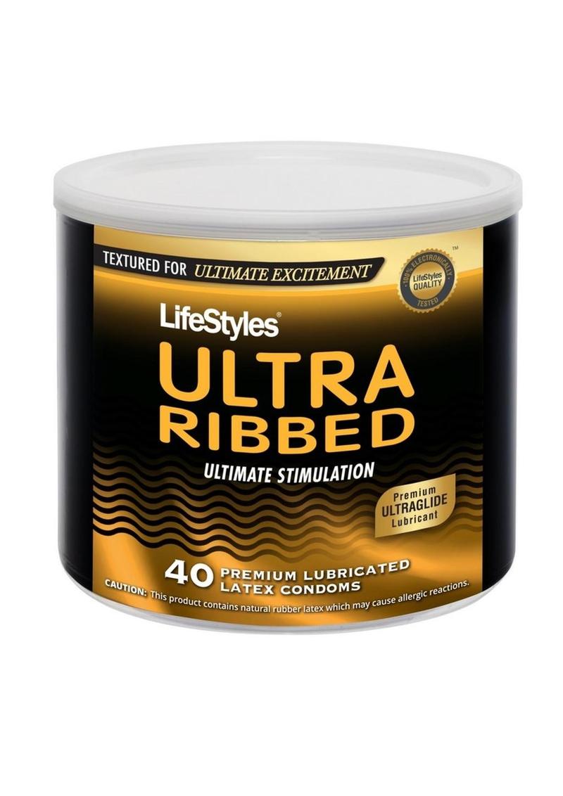 LifeStyles Ultra Ribbed Condoms 40 Pack
