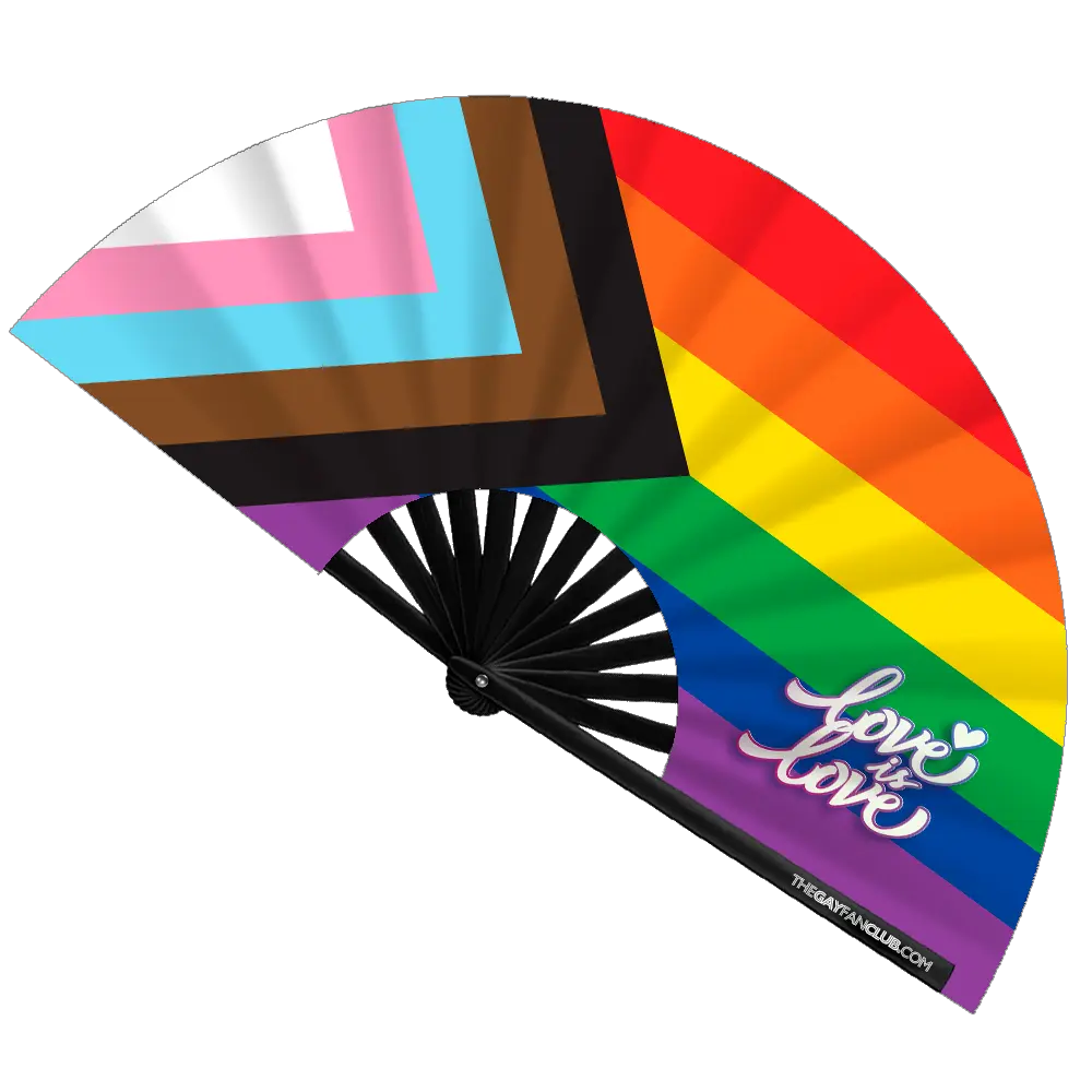 Pride Rainbow Flag Fan