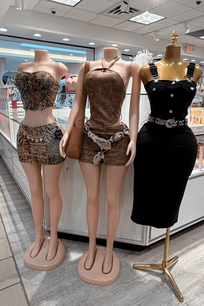 Midnight Rodeo Denim Crop Top & Skirt Set – Western Festival & Country Concert Outfit