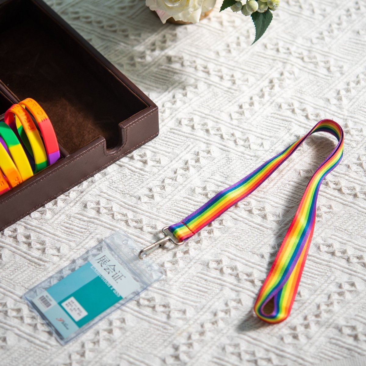 Rainbow Pride Flag Lanyards | Badge Holders
