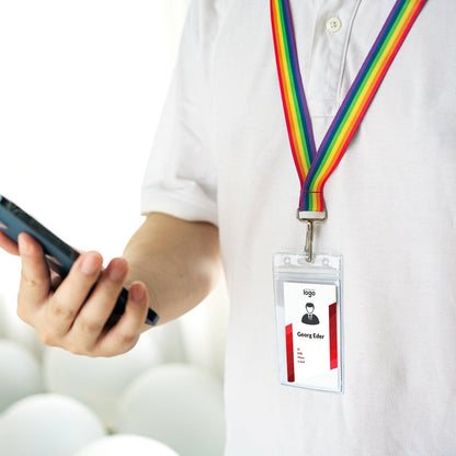Rainbow Pride Flag Lanyards | Badge Holders