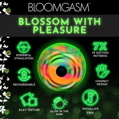 Glow Rose Glow-in-the-Dark Rainbow Rose Vibrator