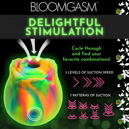 Glow Rose Glow-in-the-Dark Rainbow Rose Vibrator