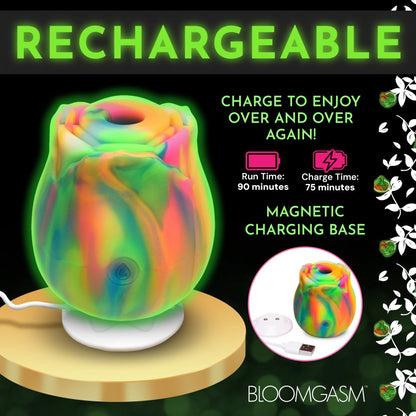 Glow Rose Glow-in-the-Dark Rainbow Rose Vibrator