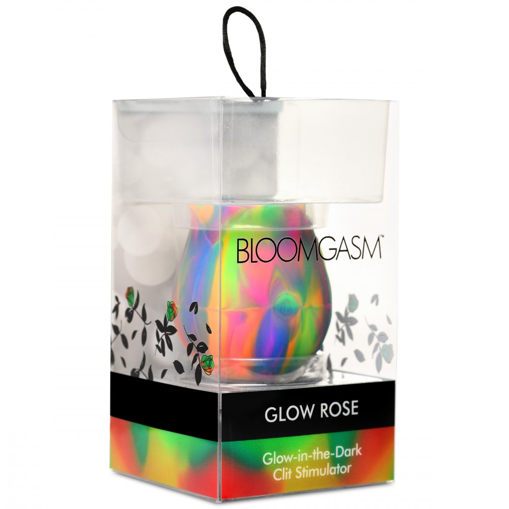 Glow Rose Glow-in-the-Dark Rainbow Rose Vibrator