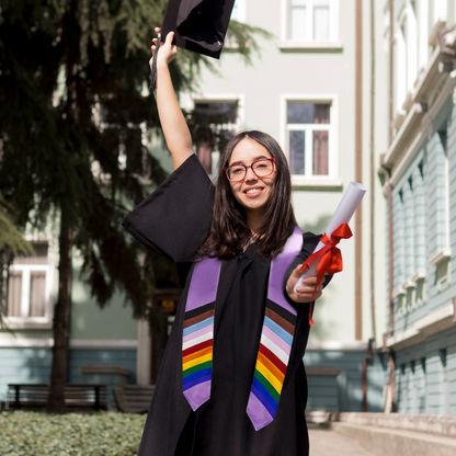 Gay Pride Lavender Graduation Stoles